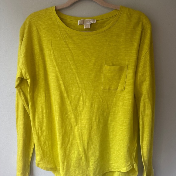 Michael Kors Yellow cotton top size S NWT - Picture 1 of 9